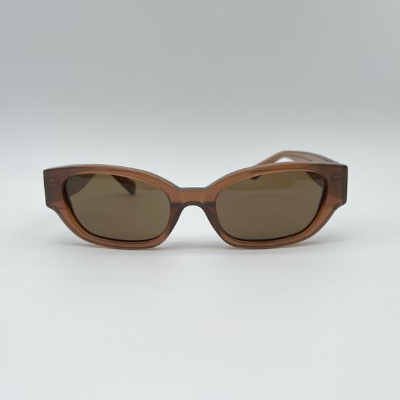 Magda Butrym | Cat Eye Sunglasses in Brown Silver & Brown *AS IS* main image 16